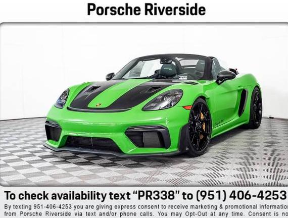 PORSCHE 718 SPYDER 2025 WP0CE2A89SK237947 image PORSCHE 718 SPYDER 2025 WP0CE2A89SK237947 image